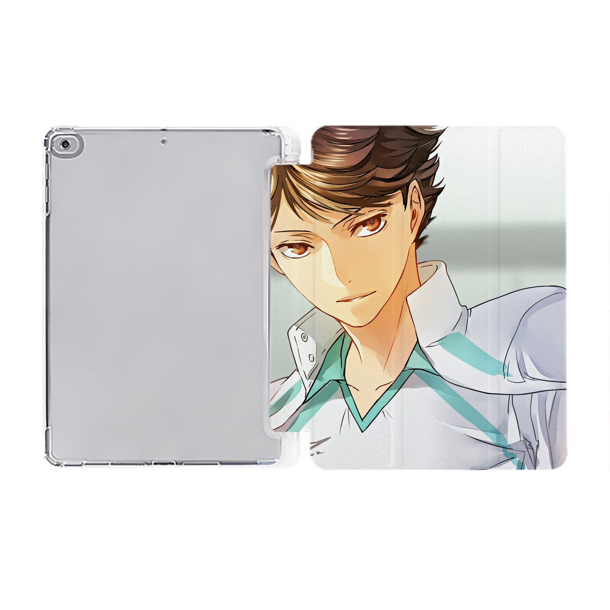 （画像用） ハイキュー!! Haikyu!! IPad ケース ペン収納付き 三つ折りスタンド PUレザー×シリコン 対応機種9.5/10.5/10.9インチ